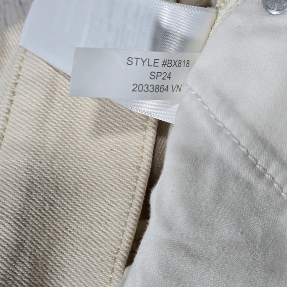 J CREW Slim Wide Leg Cream Cotton Blend Pants Size 37 NWT‎ - Picture 7 of 13